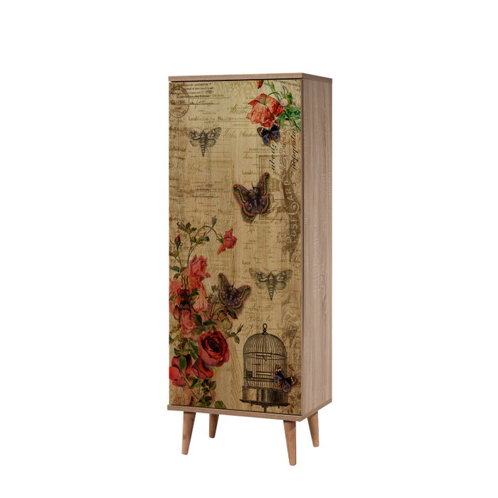 Hanah Home Zapatero 734 Roble Sonoma 50x135x38cm
